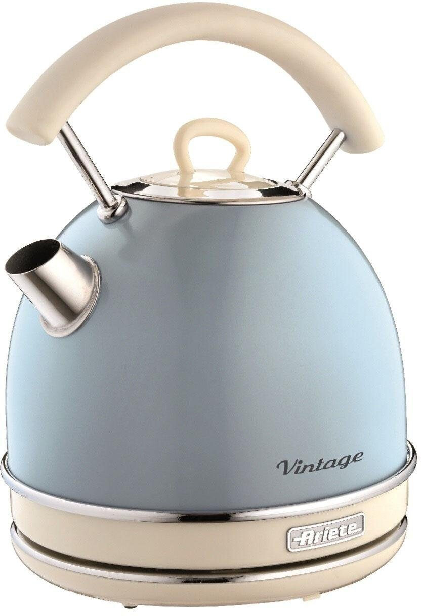 کتری برقی آریته ایتالیا مدل Ariete Vintage 2877 | رنگ آبی |  1.7 لیتر | طراحی کلاسیک